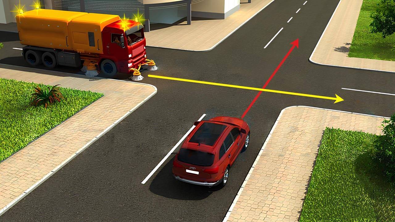  - Проблисковий маячок жовтого або оранжевого коліру не надає перевагу у русі

✅ Правильна відповідь - 1.